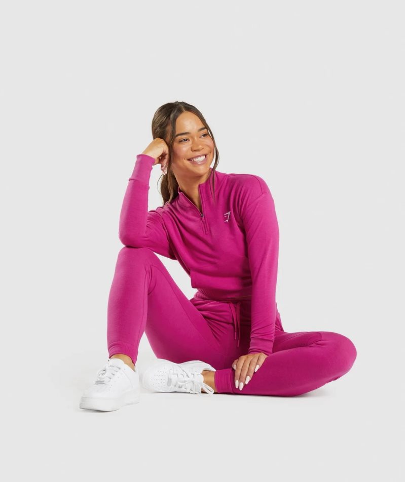 Bluzy Gymshark Treningowe Pippa Damskie Różowe | PL 825JSO